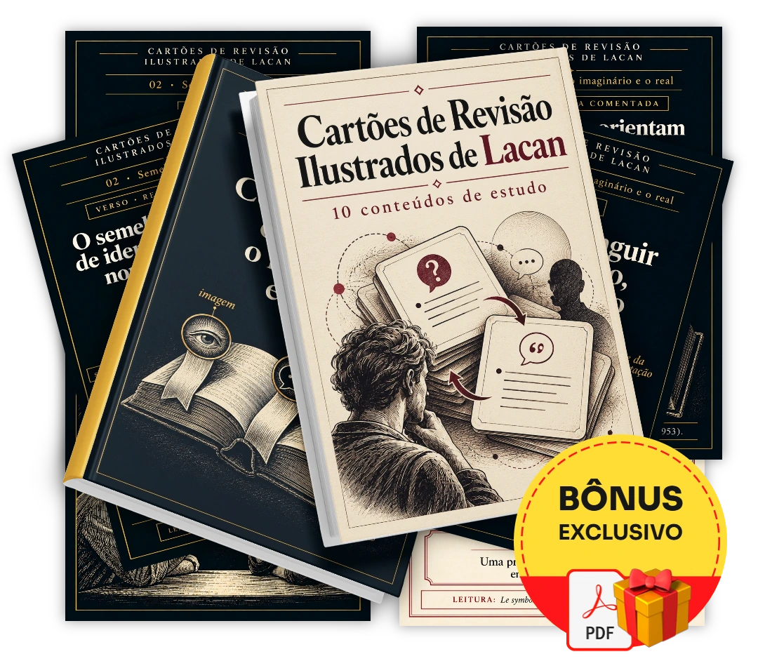 Cartões de Revisão Ilustrados de Lacan